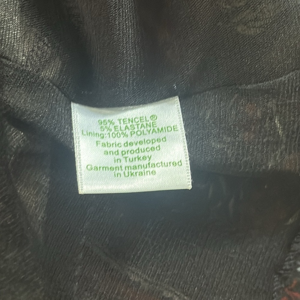 Garnet Hill Black and Tan Sleeveless Maxi Sundress Cutout floral - Picture 5 of 6